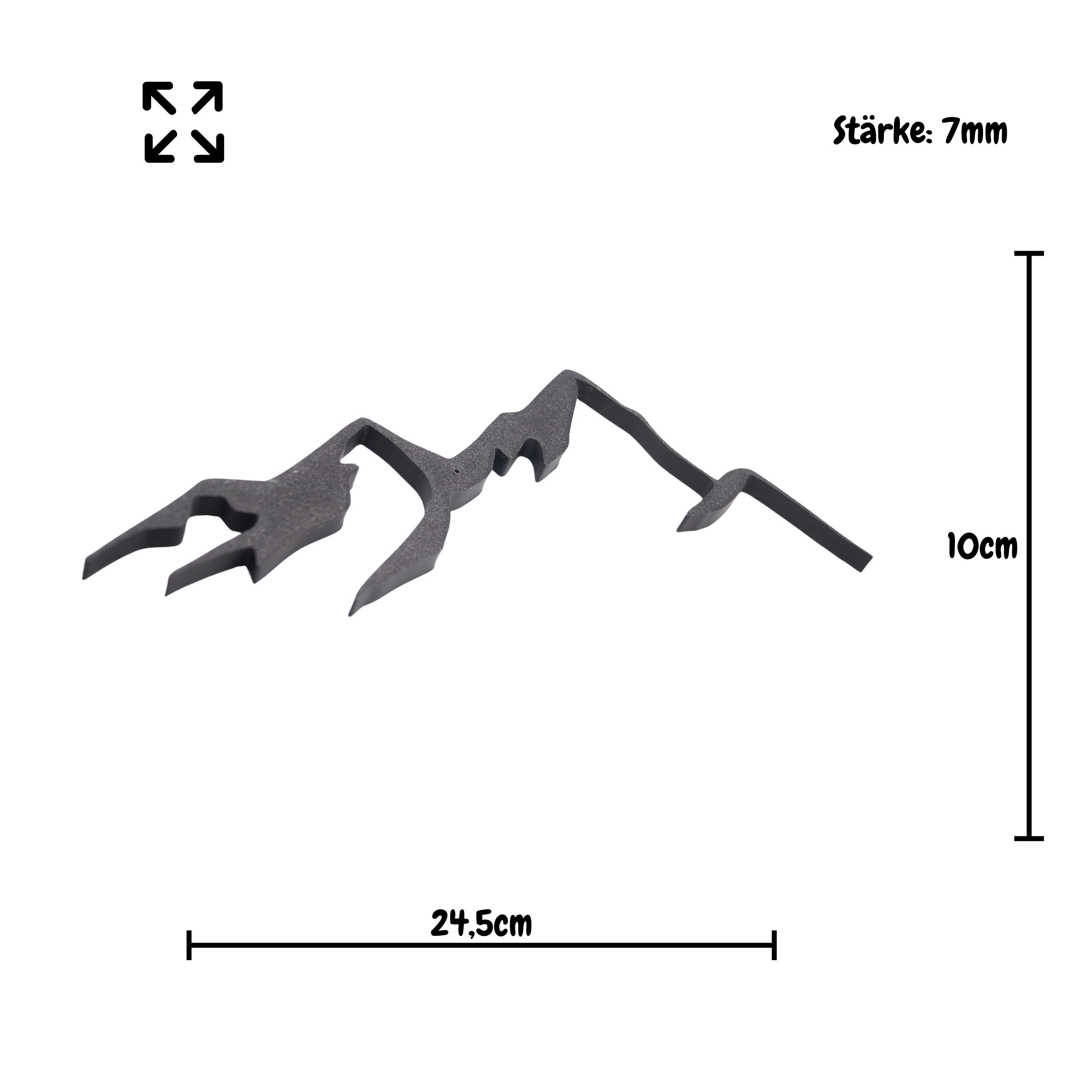 3D-gedruckte Wanddeko – Silhouette 9 Motive | Schichtwerke3D